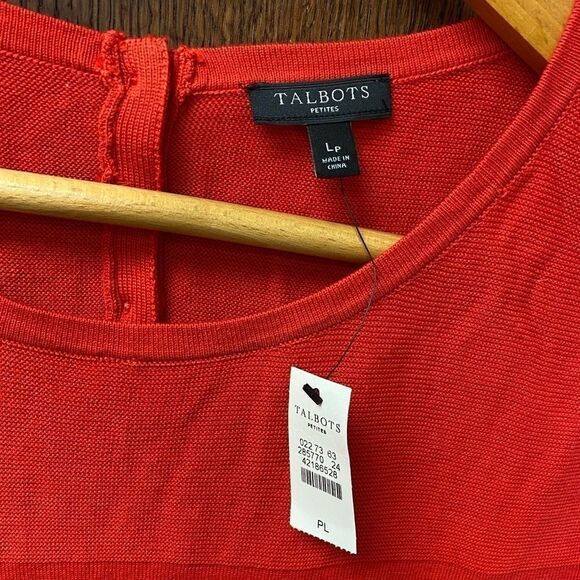 New talbots‎ petite red sweater tunic top - Picture 3 of 6